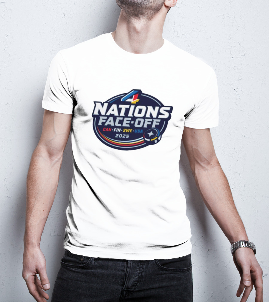 4 Nations Face-Off 2025 CAN FIN SWE USA T-Shirt