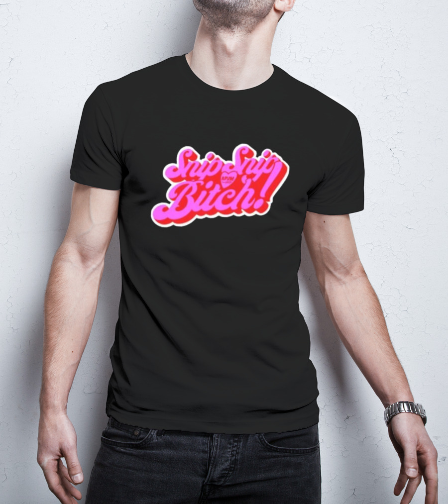 Angeria Paris Snip Snip Bitch APVM Heart Ringer T-Shirt