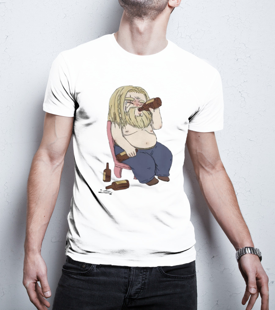 Avengers Endgame Thor Fat Drinking T-Shirt