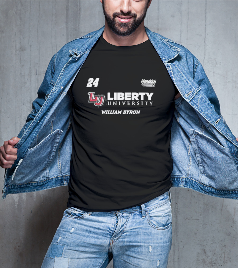 Hendrick Motorsports William Byron 24 Liberty University LU T-Shirt