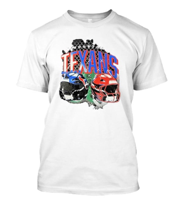 Houston Texans Helmets Football Gridiron T-Shirt