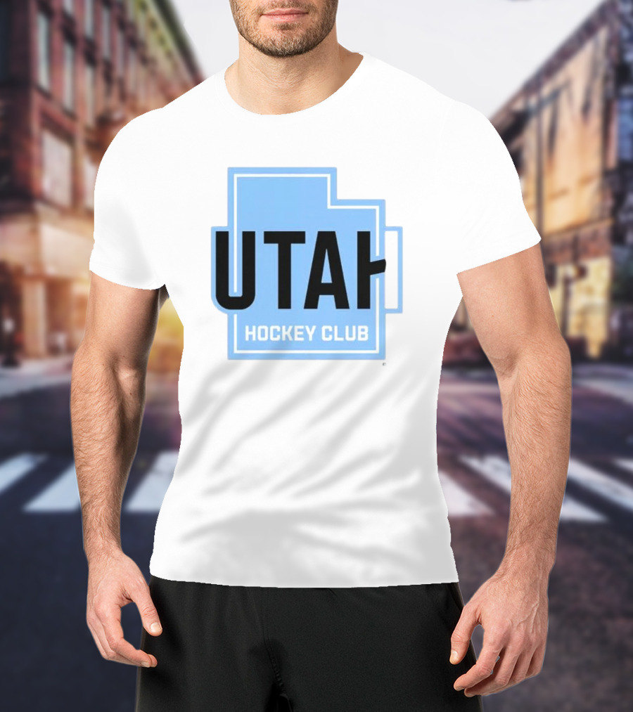 Utah Hockey Club Logo With State Outline T-Shirt