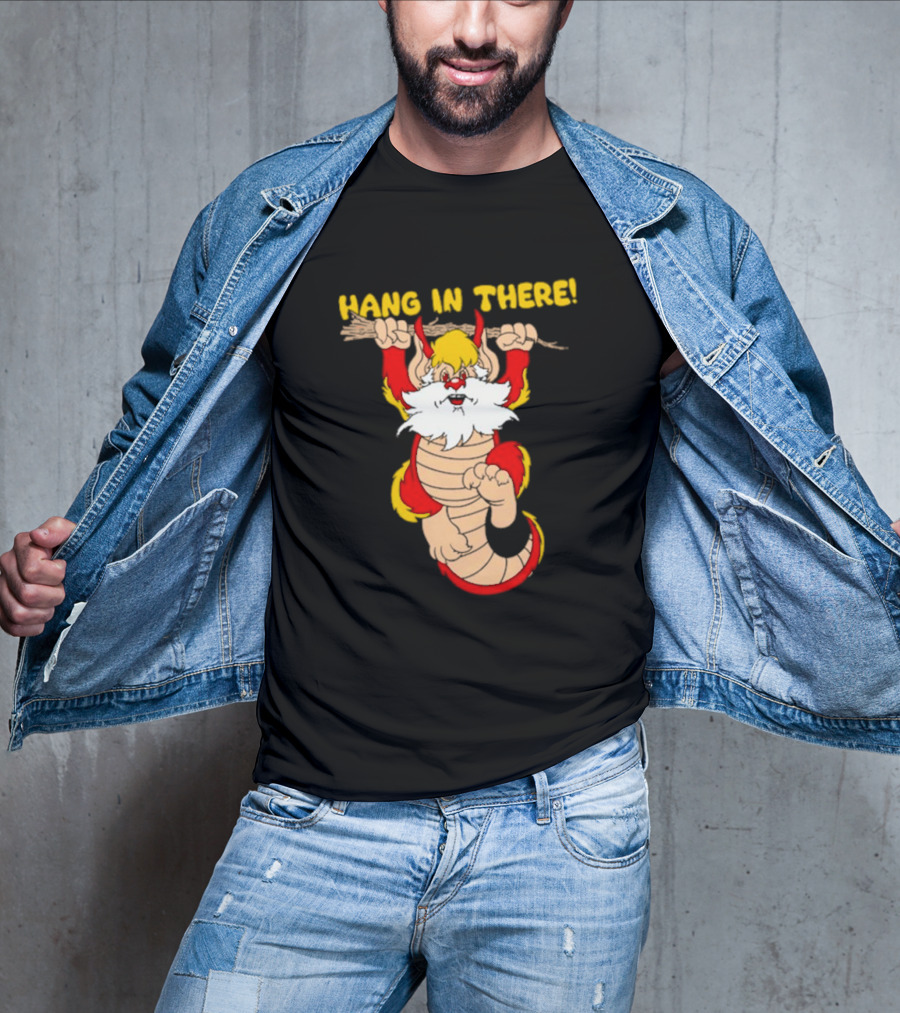 Hang In There Snarf Hanging On Tree Branch T-Shirt