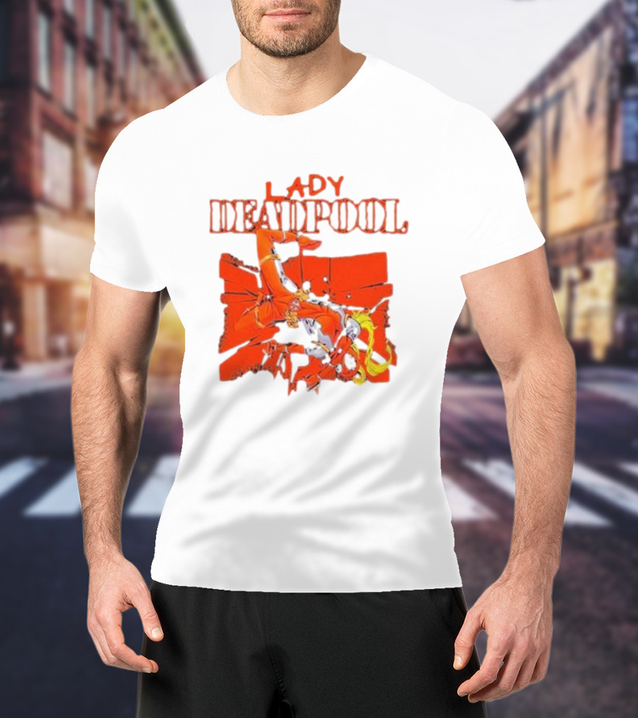 Rob Liefeld Lady Deadpool T-Shirt