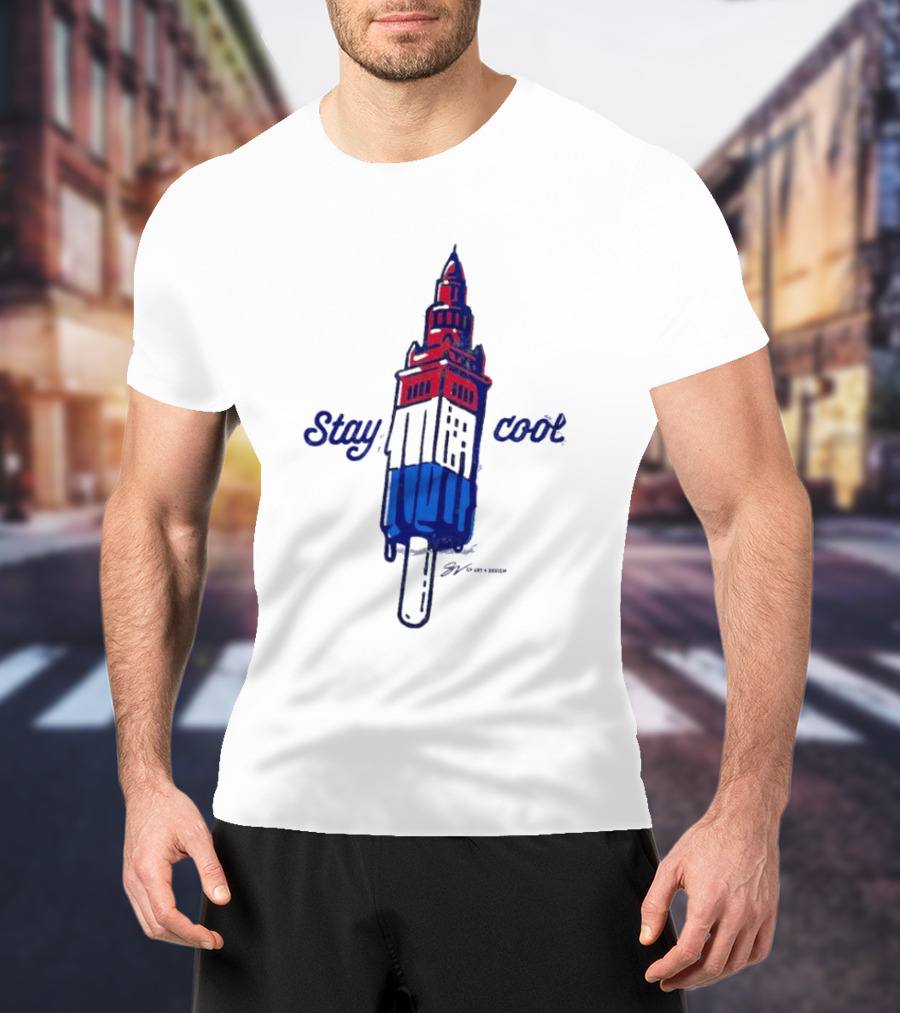 Cleveland Stay Cool Tower Popsicle T-Shirt