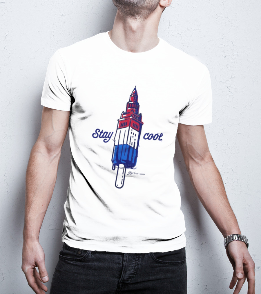 Cleveland Stay Cool Tower Popsicle T-Shirt
