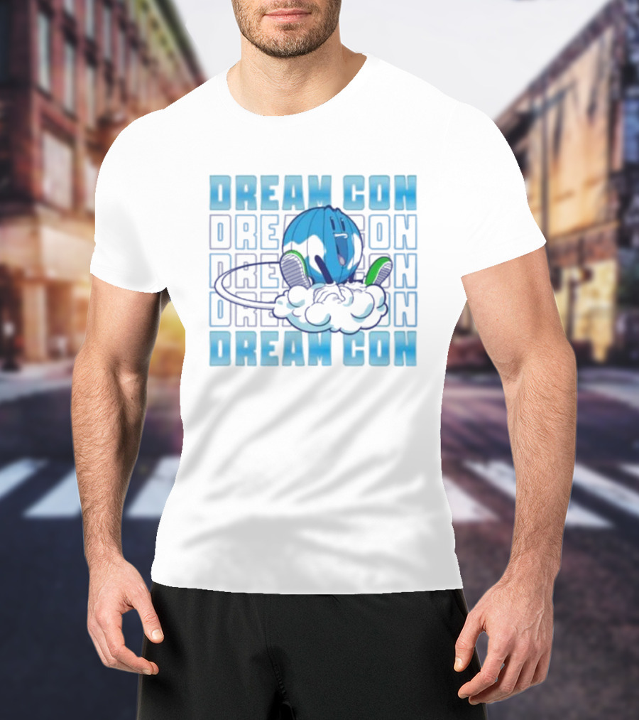 Dream Con Globoy Blue Planet And Sneakers T-Shirt