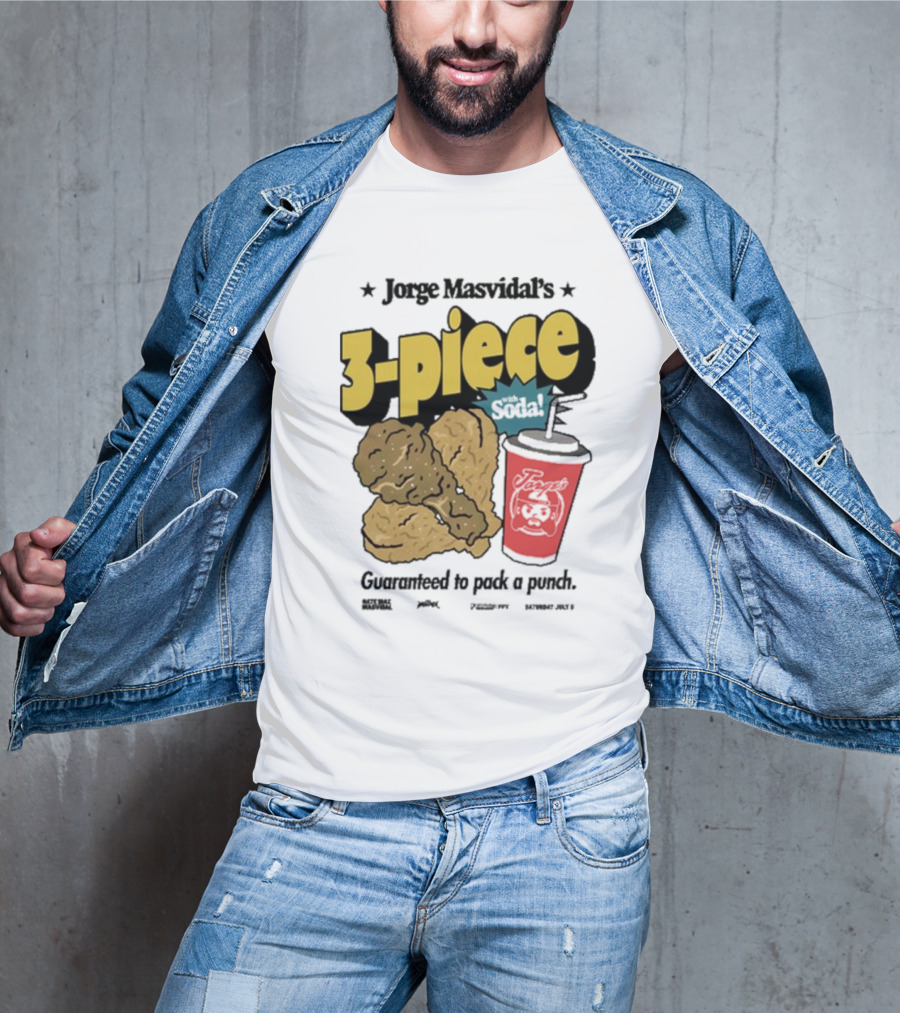 Jorge Masvidal's 3-Piece Soda Guaranteed To Pack A Punch T-Shirt