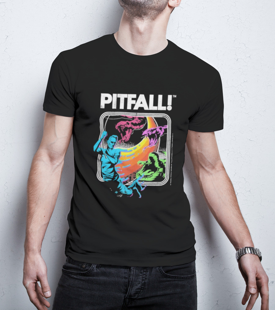 Seven Squared Pitfall Retro Adventure Gaming T-Shirt