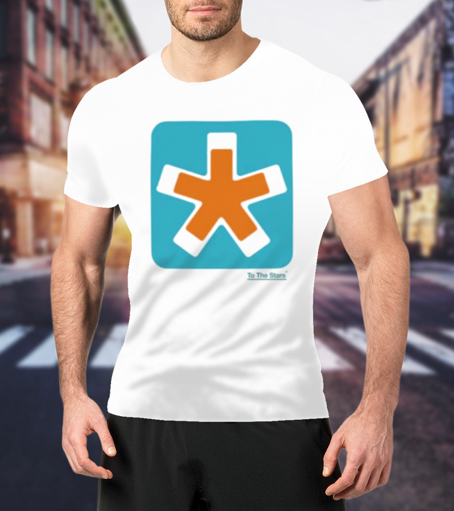 To The Stars Asterisk Icon Bold Colorful T-Shirt