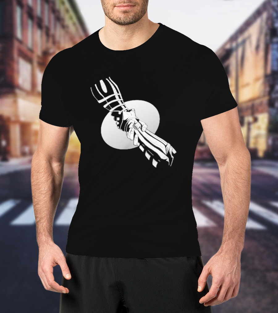 You’re Not Alone Holding Hands Black And White Version T-Shirt
