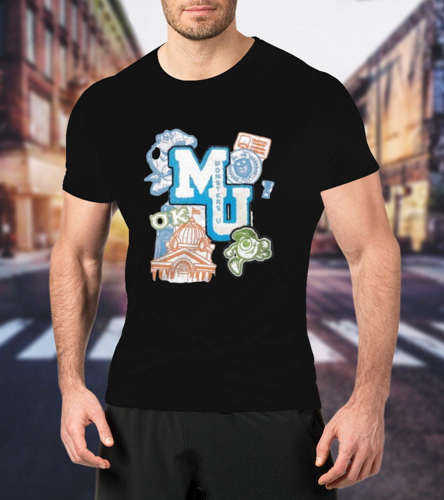 MU Monsters University Disney OK Patch T-Shirt