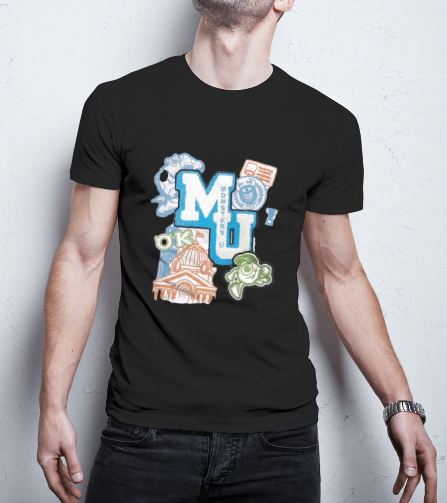 MU Monsters University Disney OK Patch T-Shirt