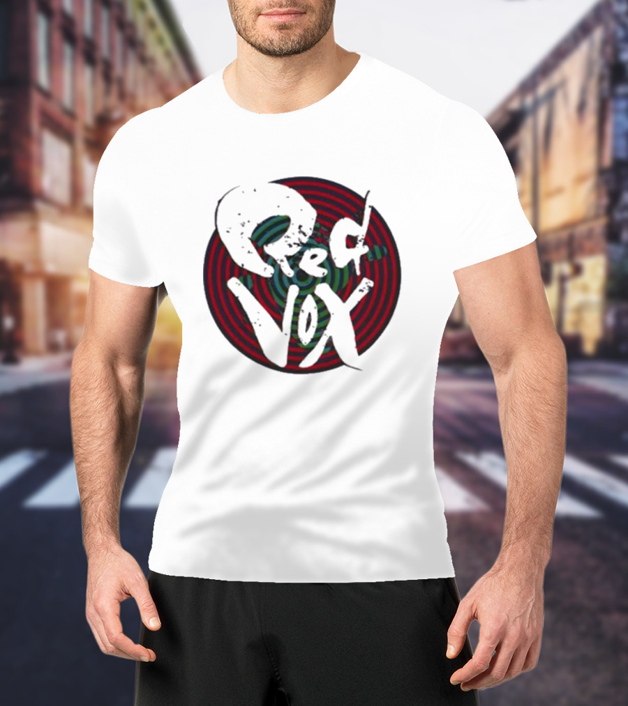 Retroware Red Vox Psychedelic Spiral Retro Vibes T-Shirt