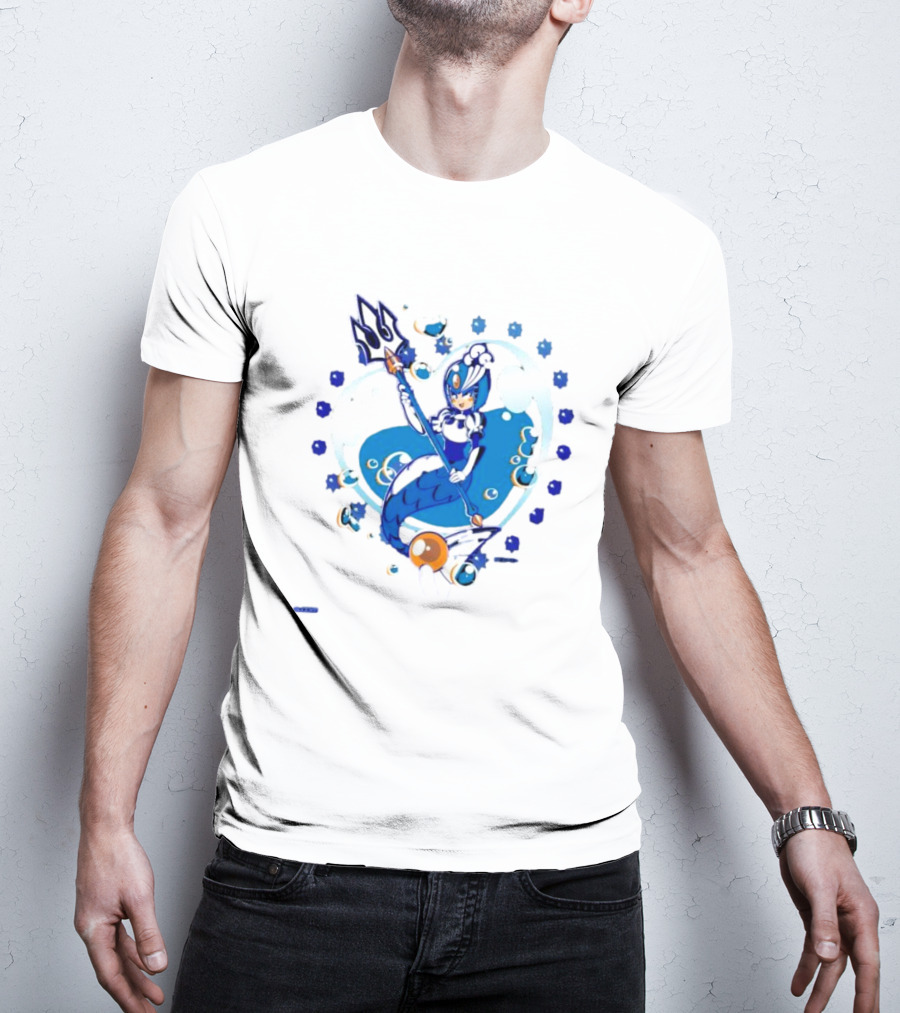 Splash Woman Mega Man Aqua Heart Capcom T-Shirt