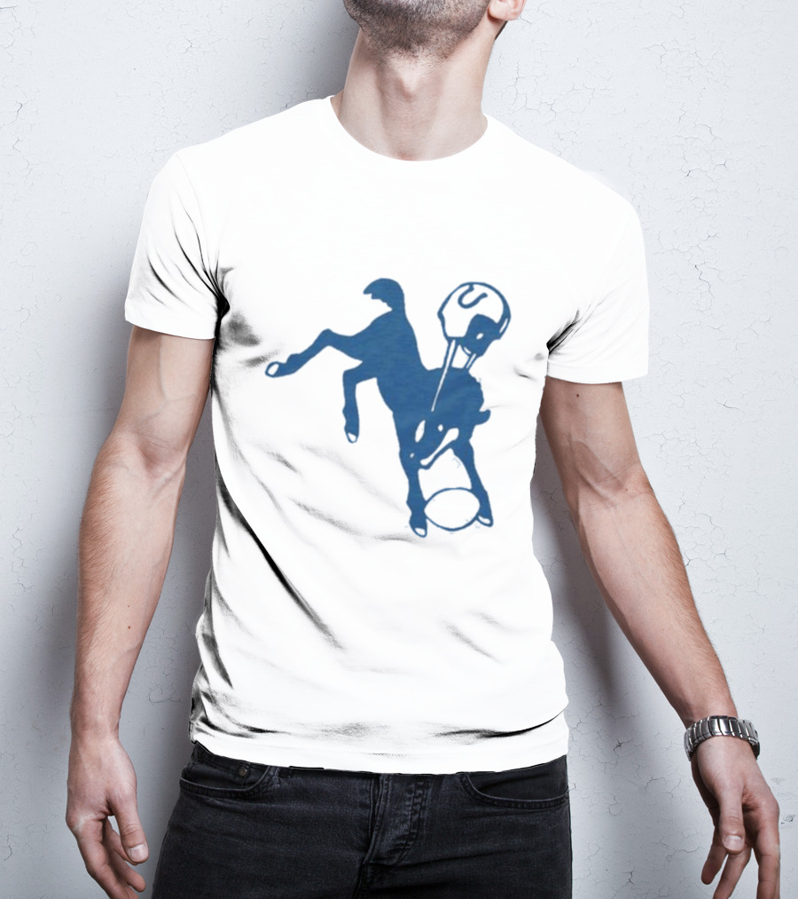 Indianapolis Colts 61 Blue Horse T-Shirt