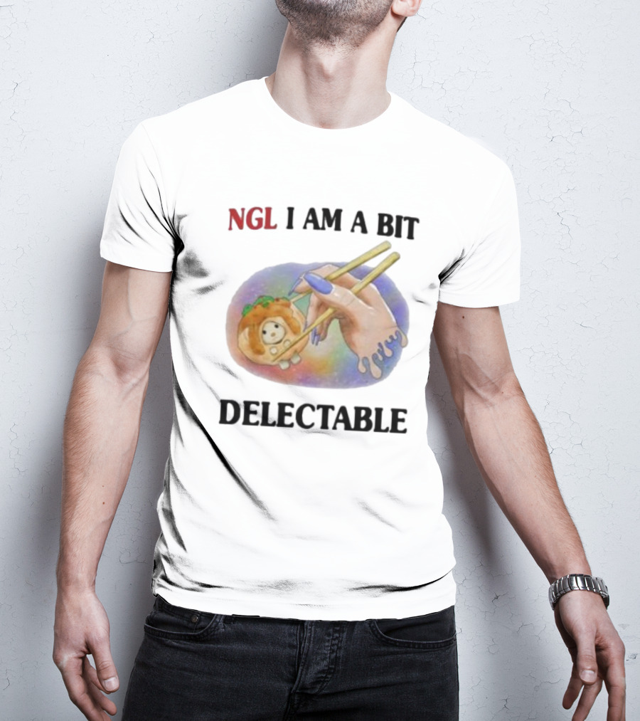 Jmcgg NGL I Am A Bit Delectable Sushi Roll With Cute Character T-Shirt