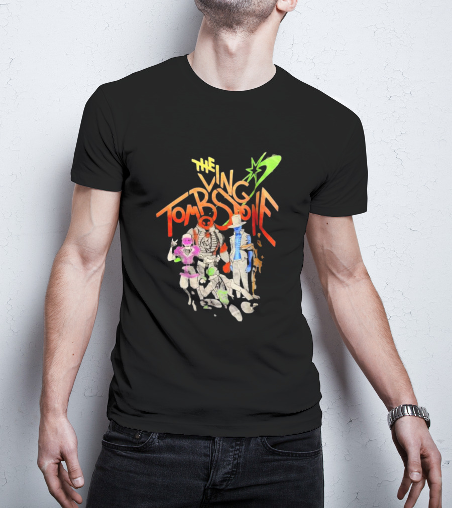 The Living Tombstone Characters And Logo With Colorful T-Shirt