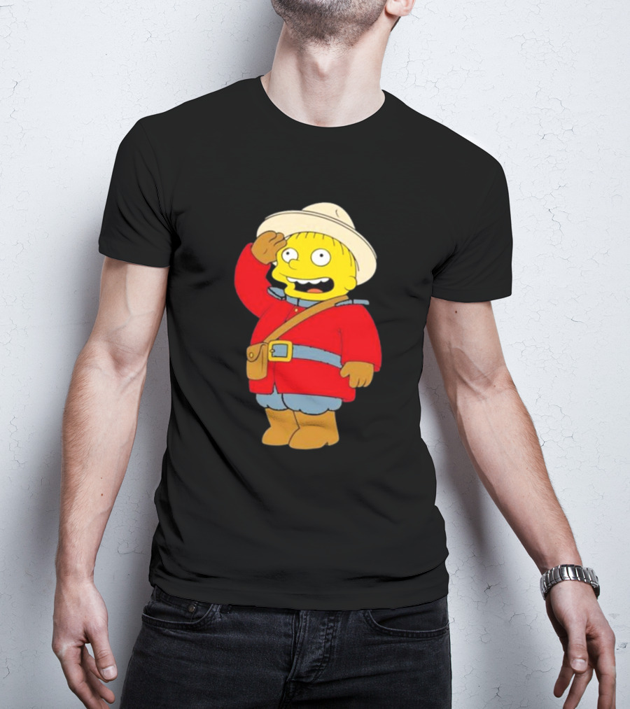 The Simpsons Ralph Mountie Canada Costume T-Shirt