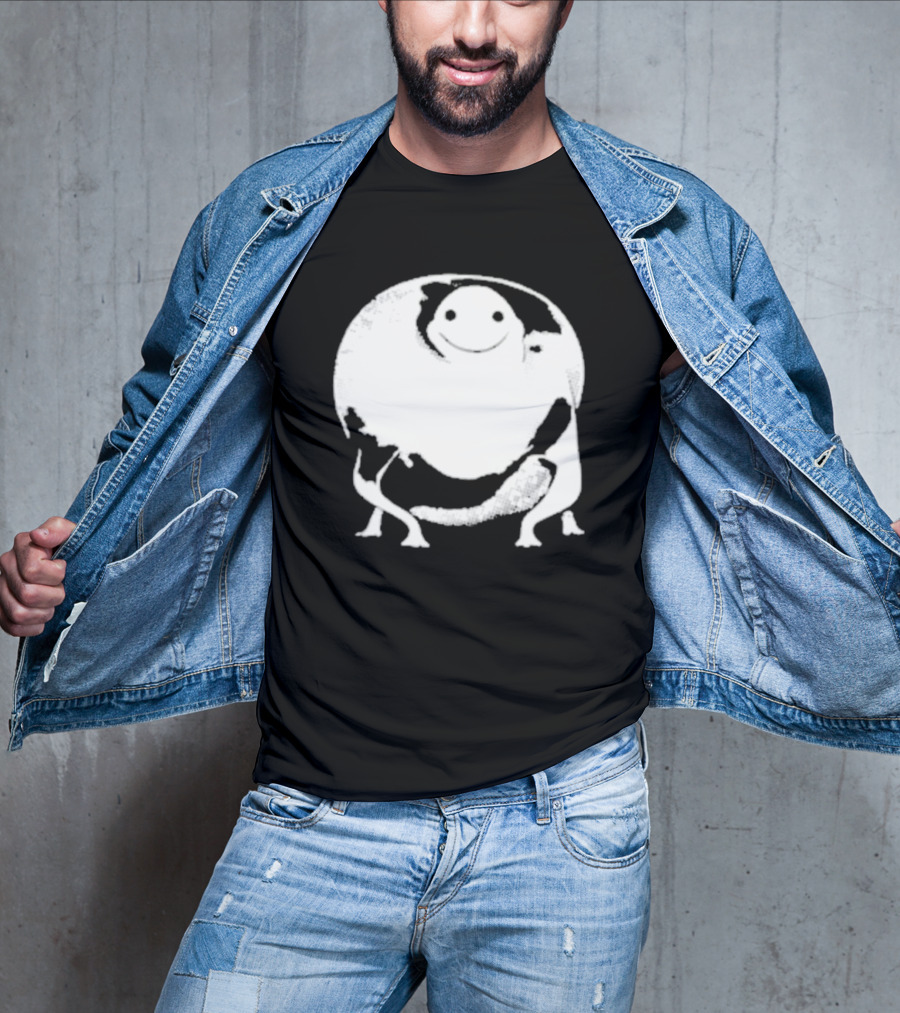 Marble City Pizza Cow Happy Black And White Smiling Cow T-Shirt