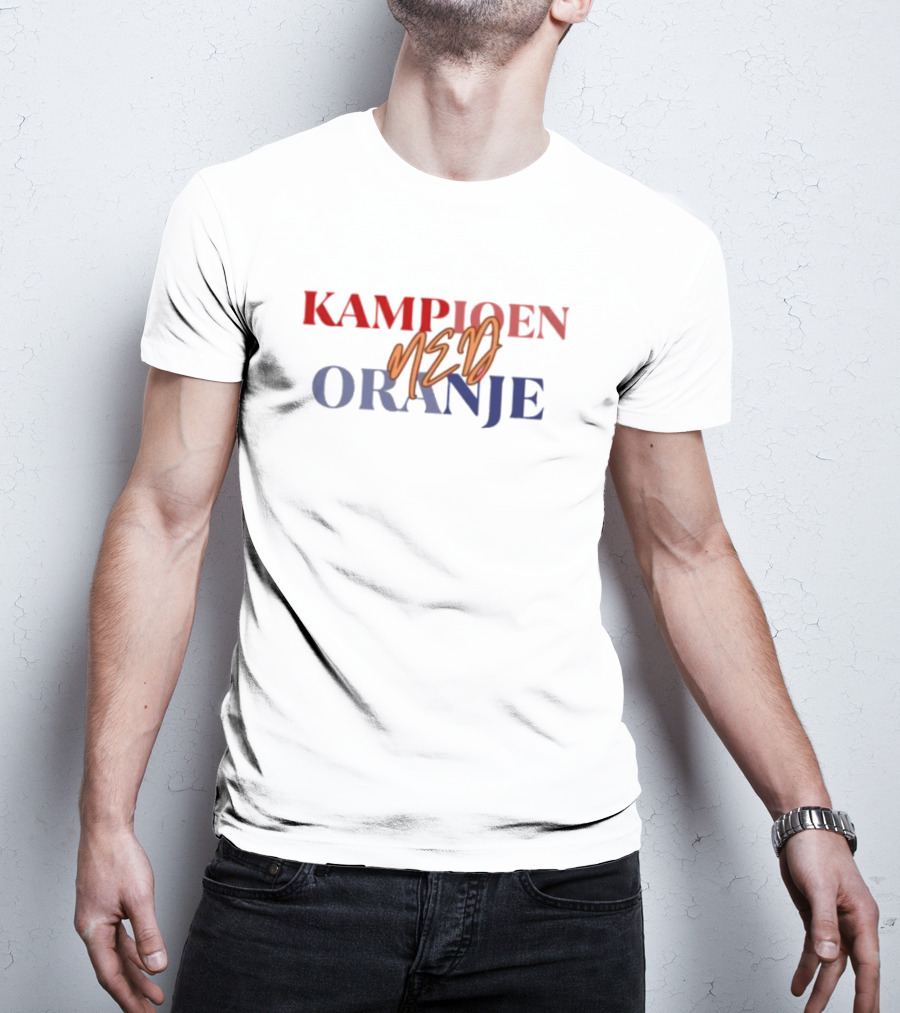 Kampioen Neder Oranje Pays-bas Champion T-Shirt