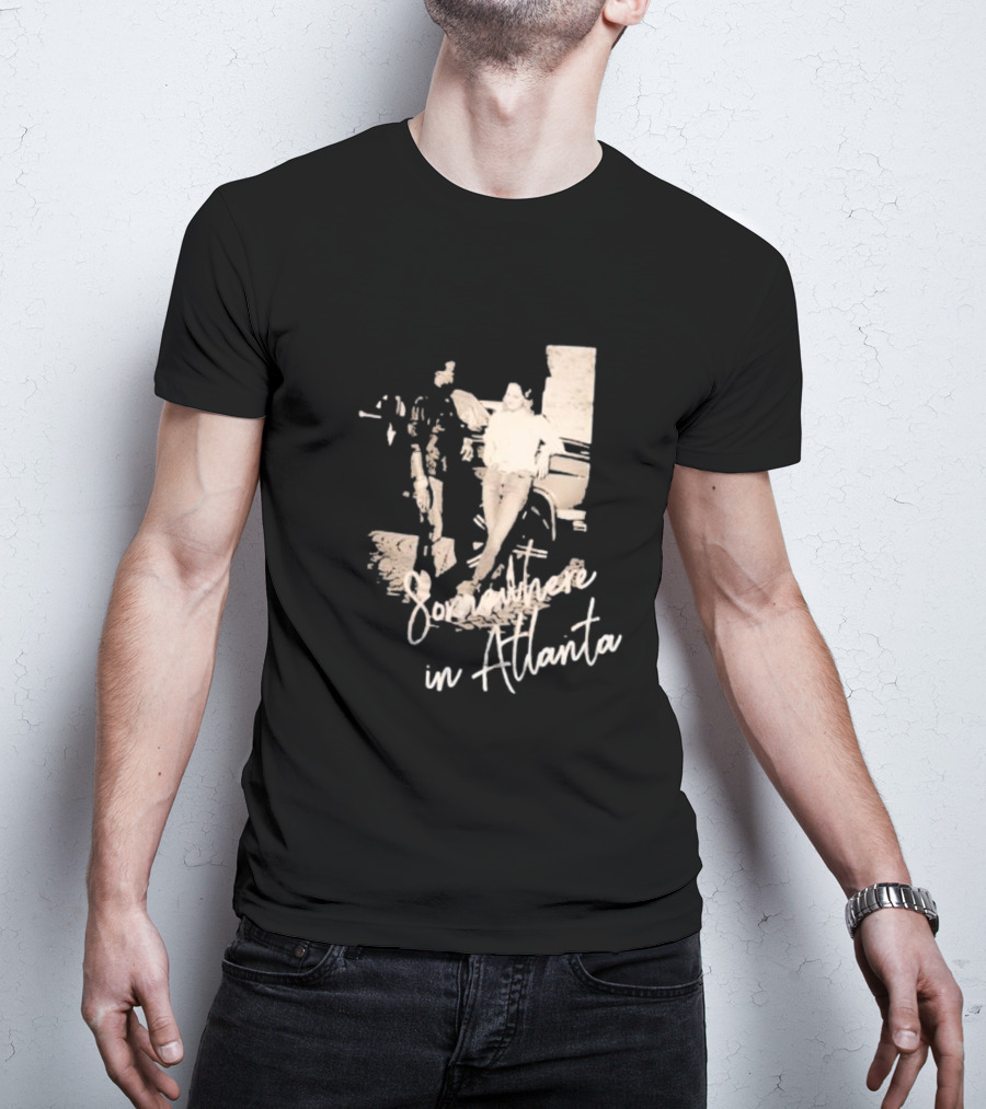Somewhere In Atlanta Retro Car Scene T-Shirt