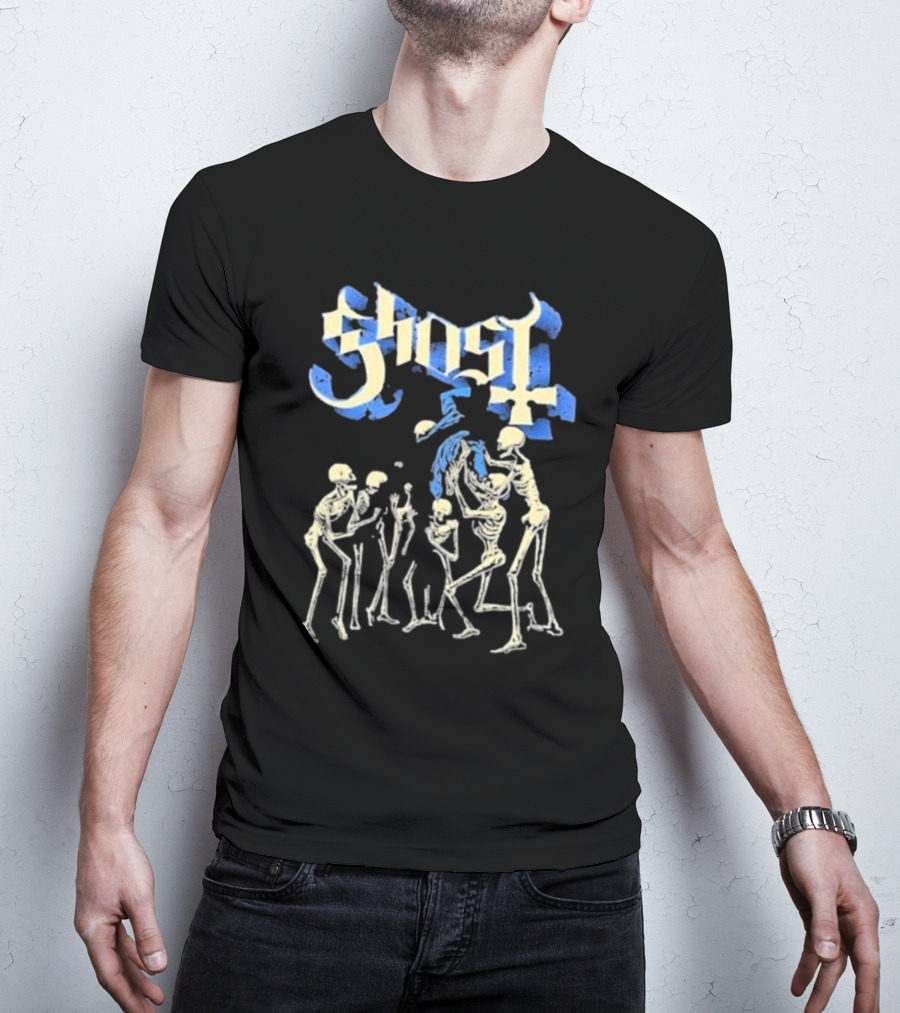 Ghost Band Skeletons Ritual Scene T-Shirt