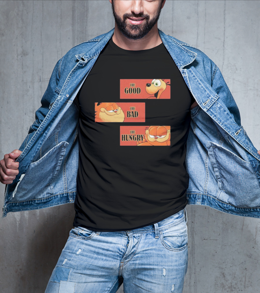 The Good The Bad The Hungry Garfield And Odie T-Shirt