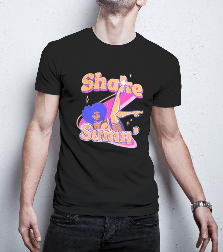 Zero Fatigue Shake Sumn Vibrant Retro Dance Vibes T-Shirt