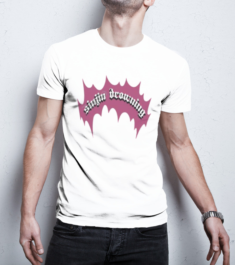 Sinjin Drowning Pink Burst T-Shirt