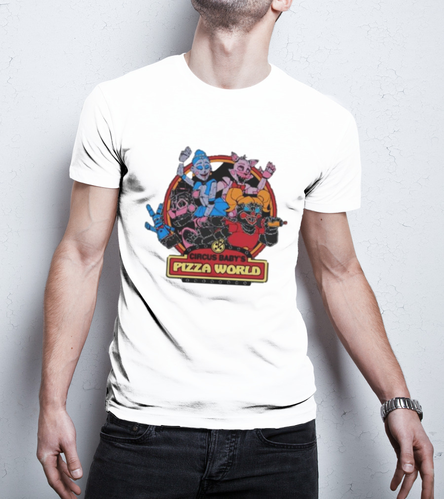 Circus Baby's Pizza World Sister Location Animatronic Characters T-Shirt
