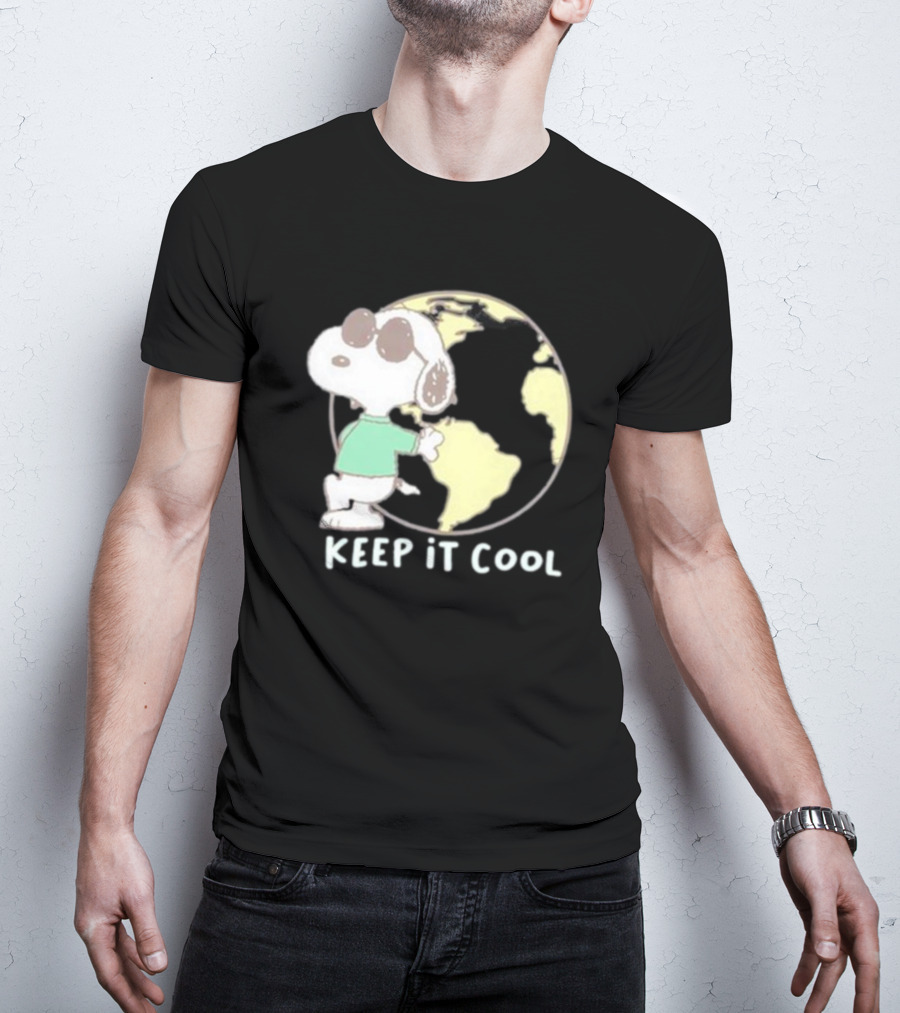 Snoopy Keep It Cool Earth Character T-Shirt