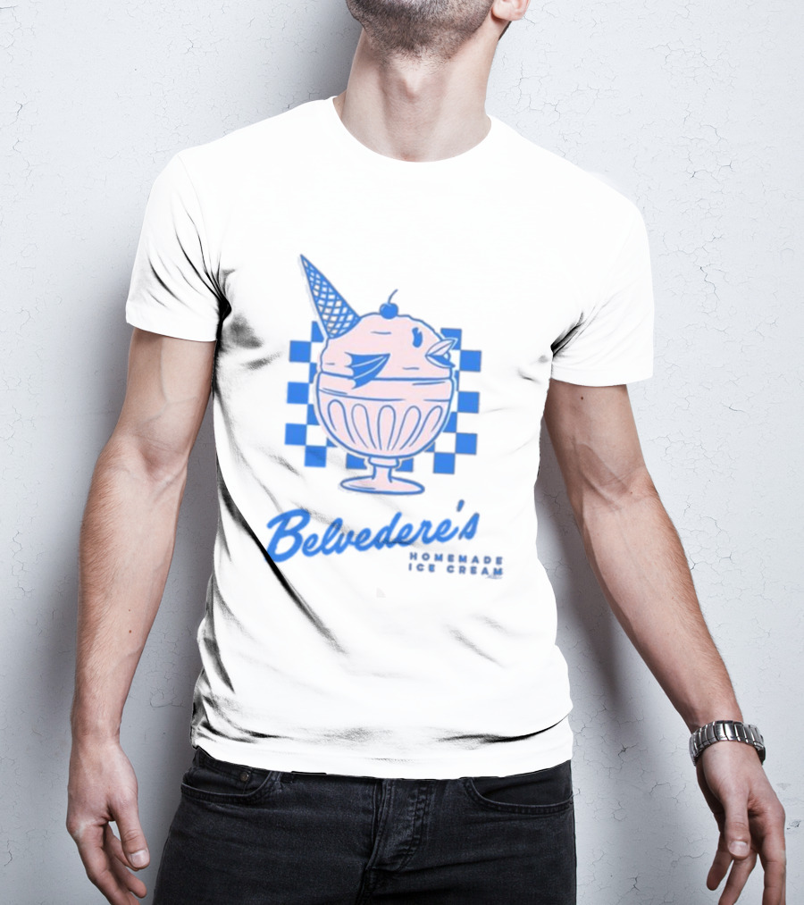 Belvedere's Homemade Ice Cream Vanilla Fish Cone T-Shirt