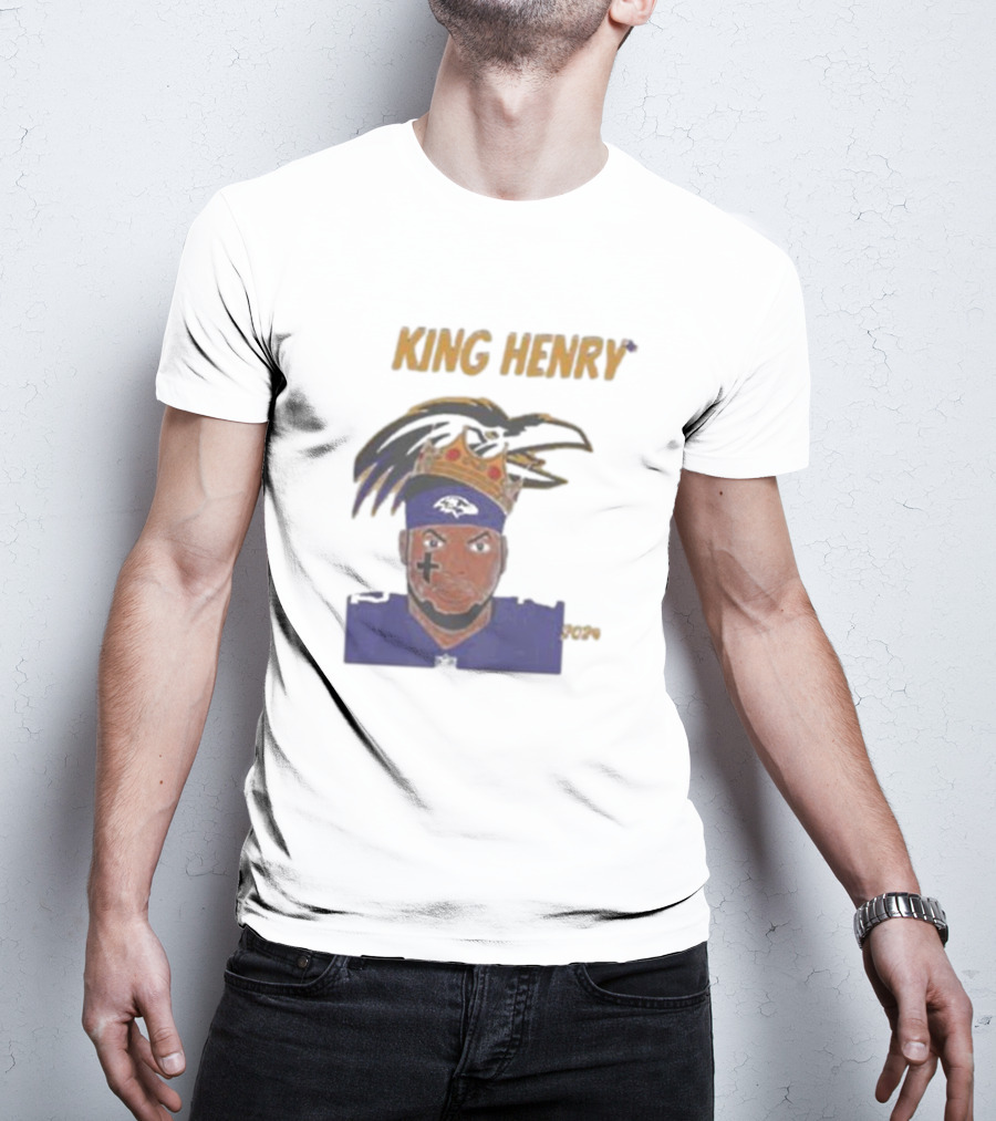 Ravens Football King Henry Baltimore NFL T-Shirt
