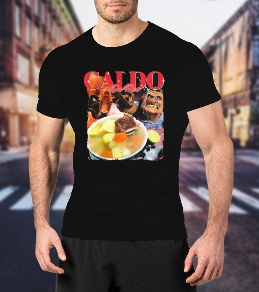 Caldo De Res Western Cowboy With Vegetable Soup T-Shirt