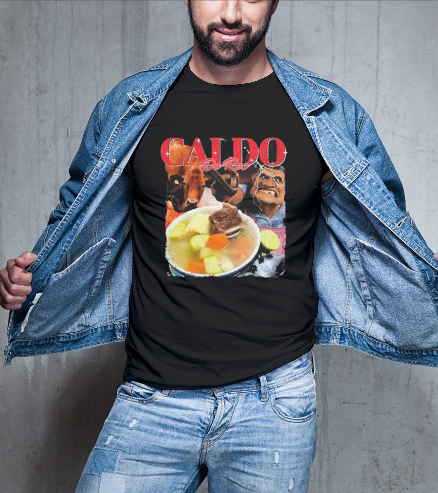 Caldo De Res Western Cowboy With Vegetable Soup T-Shirt