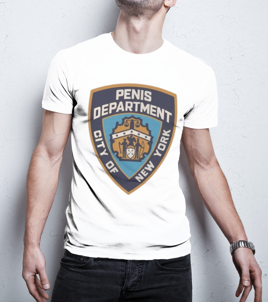 Pen15 Penis Department City Of New York Badge Emblem T-Shirt