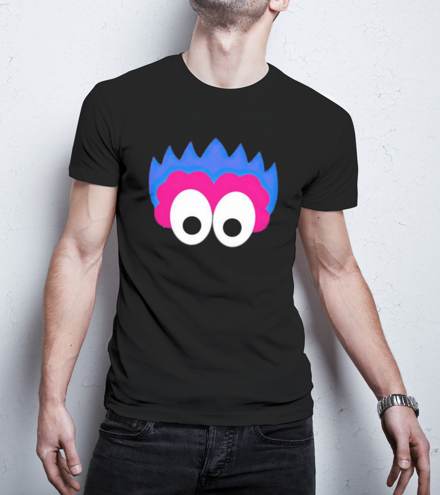 Phan Eyes Blue And Pink Monster Face T-Shirt