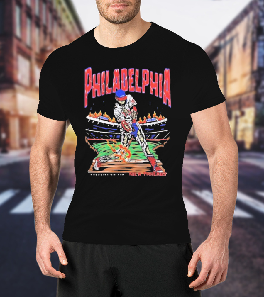 Philadelphia Phillies Baseball Nice Threads Stadium Fire T-Shirt