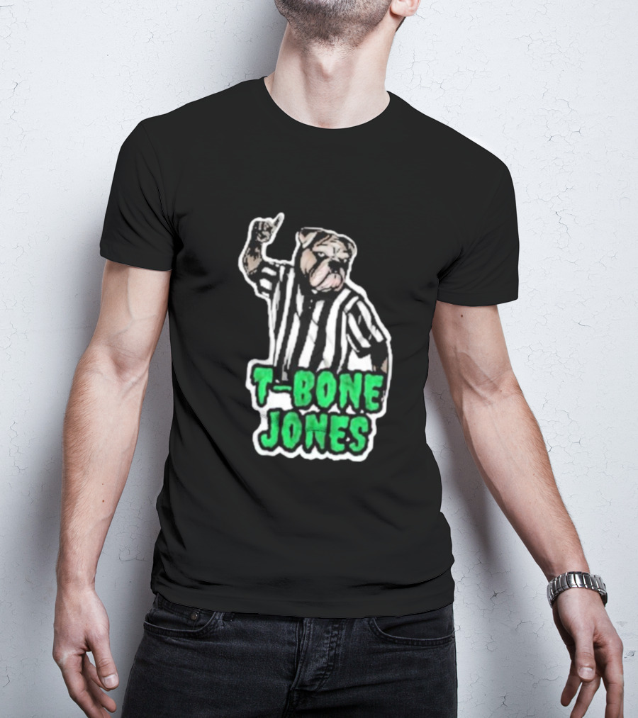 T-Bone Jones Bulldog Referee Gesture T-Shirt