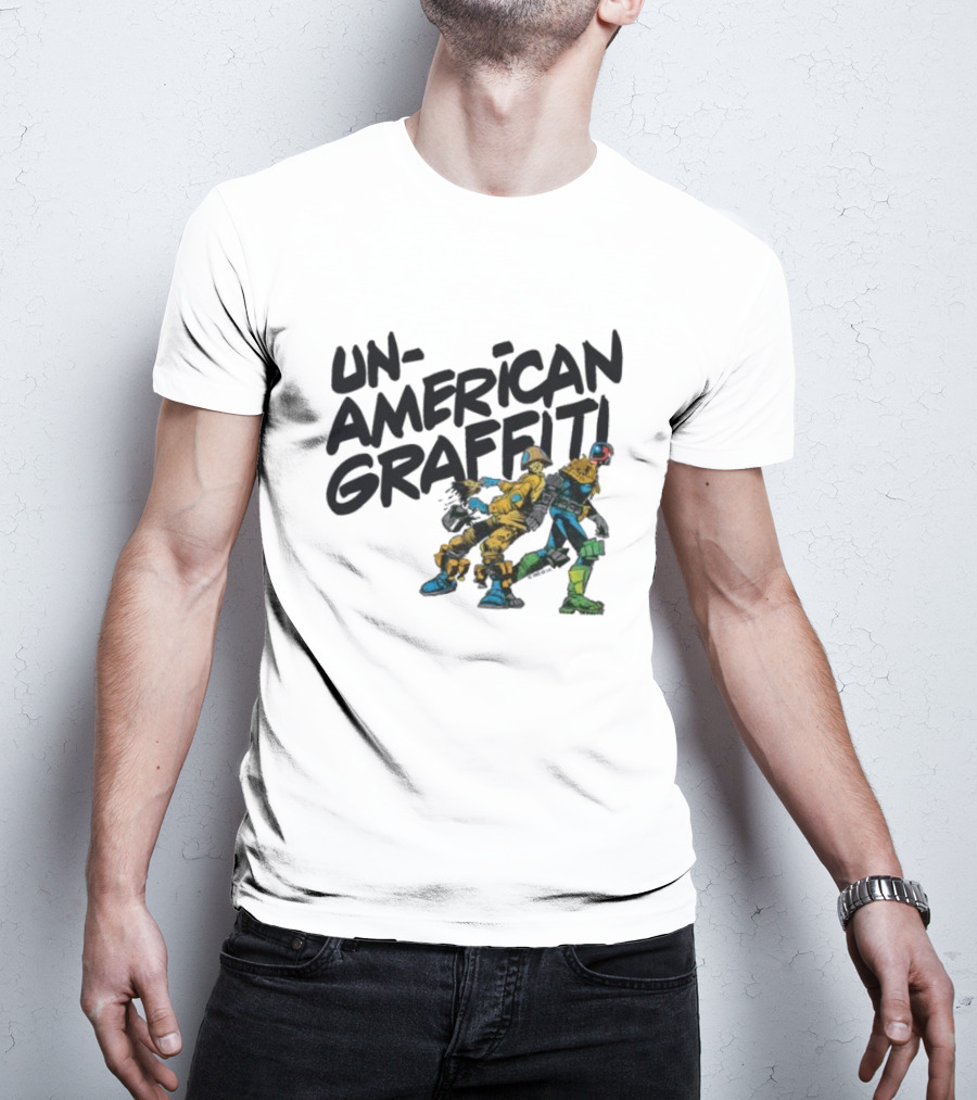 Unamerican Graffiti Mick Mcmahon’s Judge Dredd T-Shirt