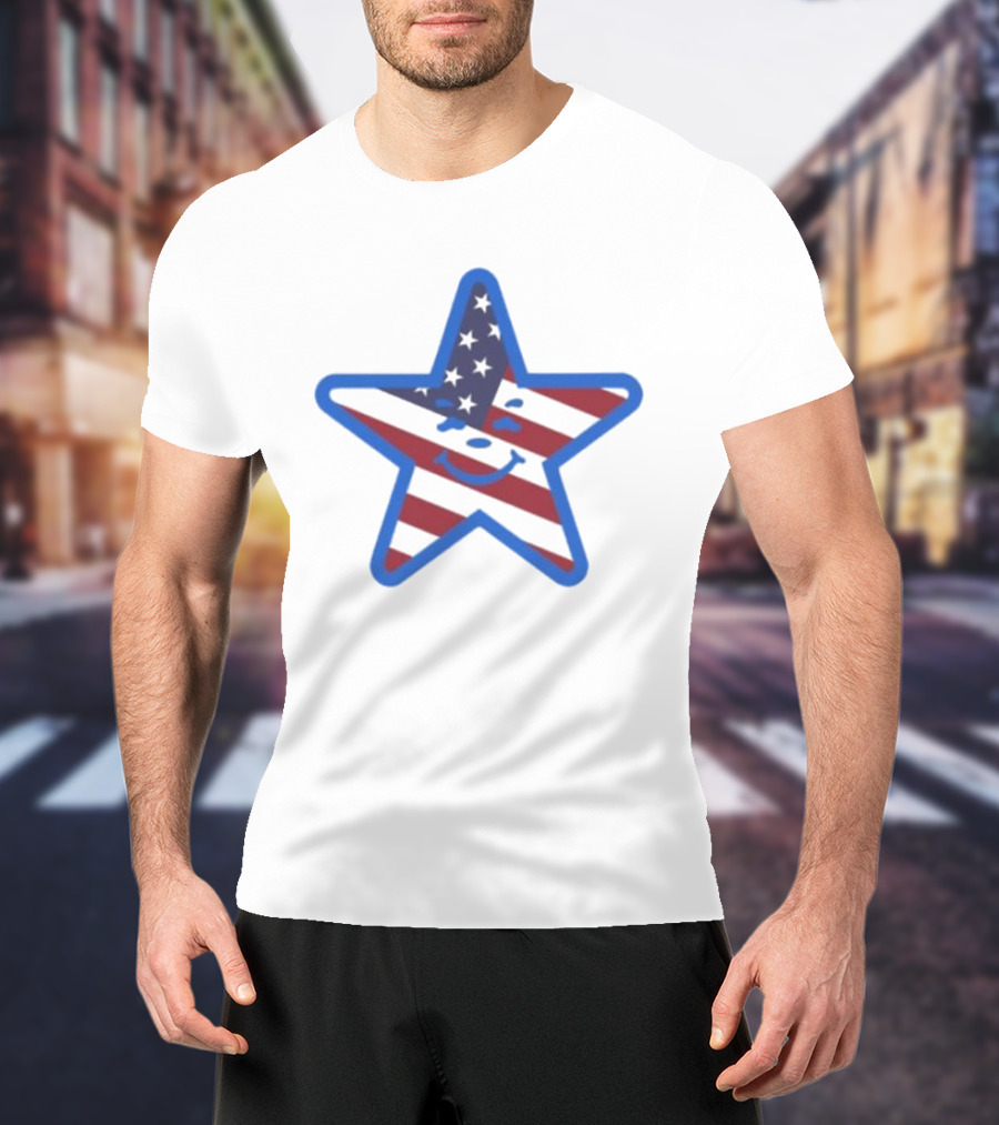 Usa Star Babbitt Revived Happy American Flag Star T-Shirt