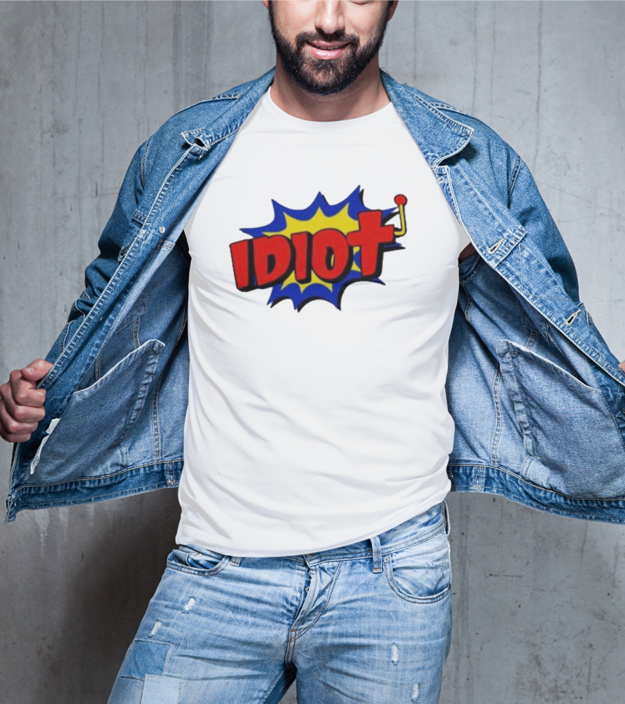 Vegasmatt Idiot Comic Pop Art Style Explosion T-Shirt