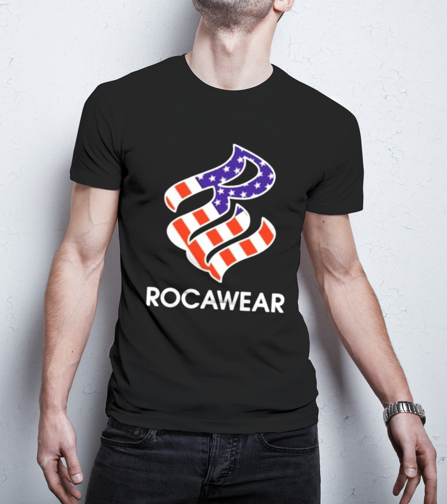 Kai Cenat Wearing Rocawear American Flag T-Shirt