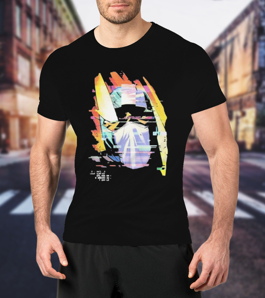 Kid Cudi Moon Man Helmet Glitch T-Shirt