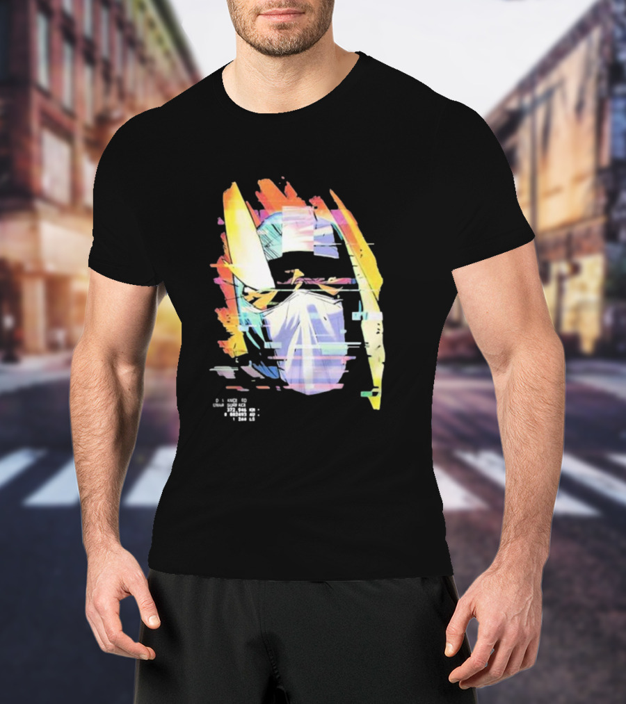 Insano Moon Man Helmet Glitch Neon Tech 92610 13-BS6 18 T-Shirt