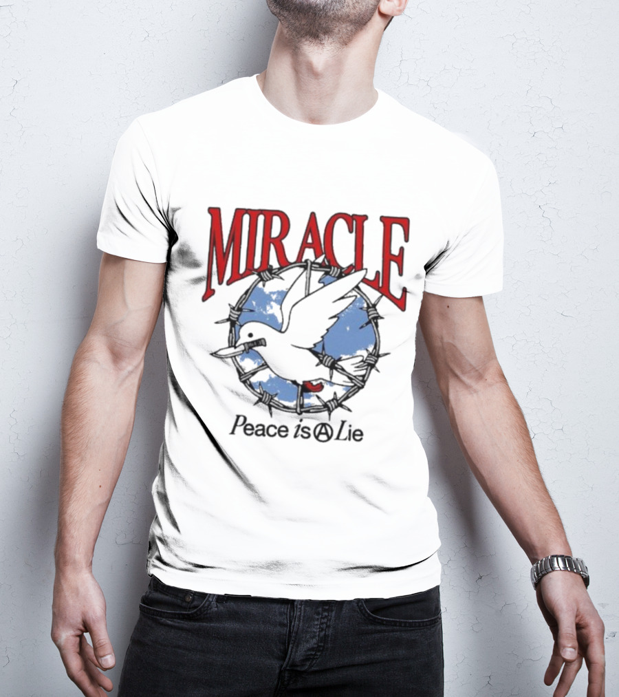 Miracle Mates Peace Is A Lie Barbed Dove T-Shirt