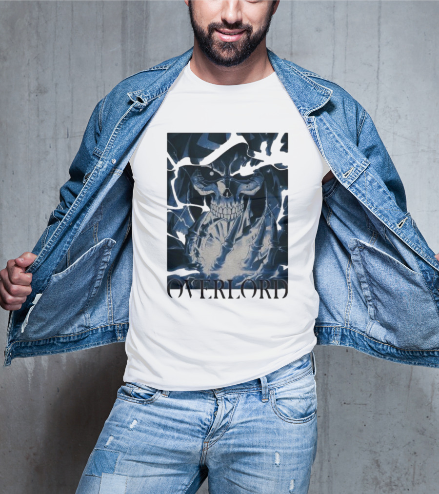 Overlord Ainz Ooal Gown Skeleton King Lightning Aura T-Shirt