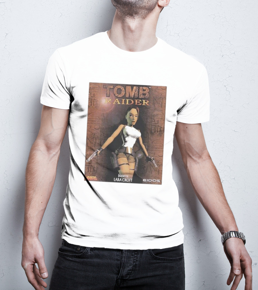 Tomb Raider Featuring Lara Croft Game Cover Eidos Core T-Shirt