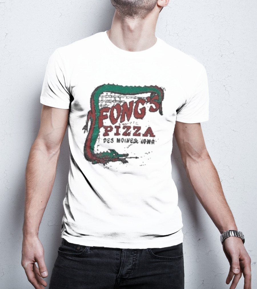 Fong's Pizza Des Moines Iowa Retro T-Shirt